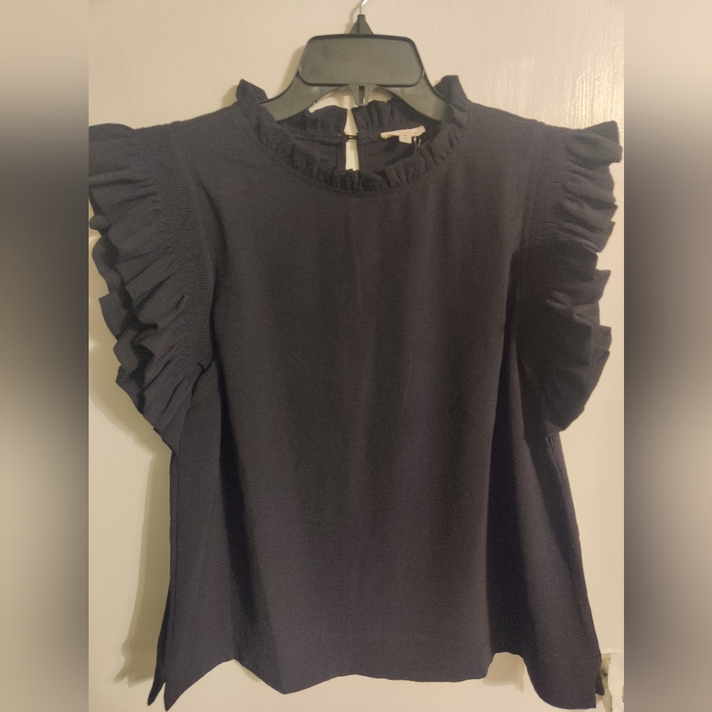 NWT JODIFL Black Blouse Size M